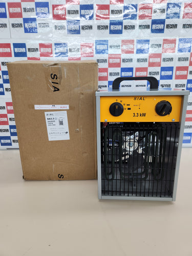 Radiador Electrico 3000W Calentador Industrial - 3 Niveles de Calor - Termostato & Protección Contra Sobrecarga - Ventilador de Calefacción Para Uso Interior y Exterior SIAL
